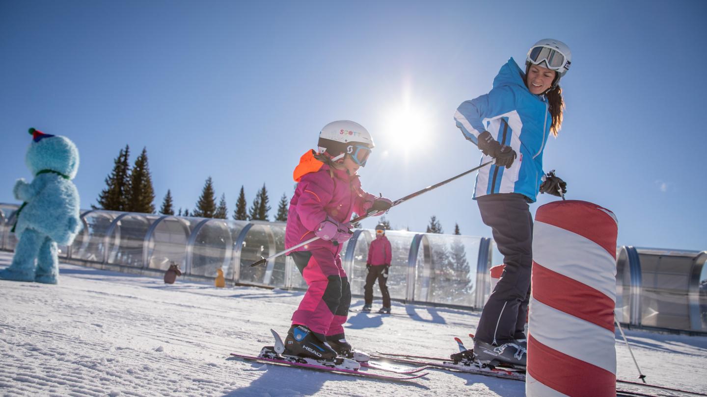 Kvitfjell Skiskole og Kids-parken.